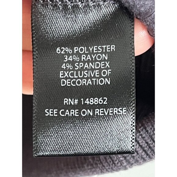 Torrid Sweatshirt Women 22 Black Pullover Round Neck 24 Gray Animal Print Active - Picture 12 of 15